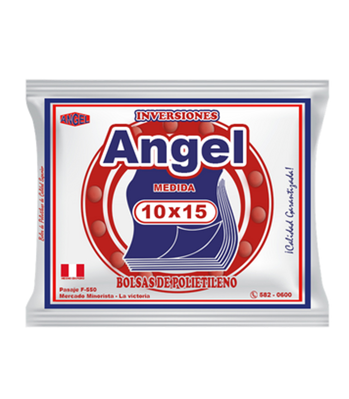 Bolsa de Polietileno 10 x 15 ANGEL